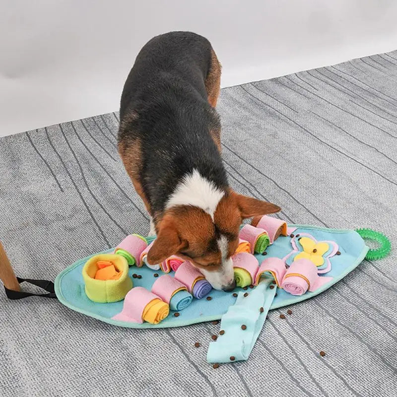 Snuffle mat folded compact size